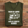 Damen Camper Premium Bio V-Neck T-Shirt "Frauen die Campen, haben die schönsten Männer" – Variante 1