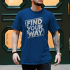 Camper T-Shirts  Stylischer Typografischer Camper Spruch Find Your Way Camper must have T-shirt 