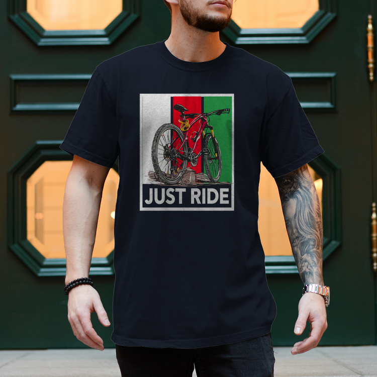 Fahrrad T-Shirt  Motiv:  "Just Ride"