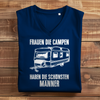 Damen Camper Premium Bio V-Neck T-Shirt "Frauen die Campen, haben die schönsten Männer" – Variante 1