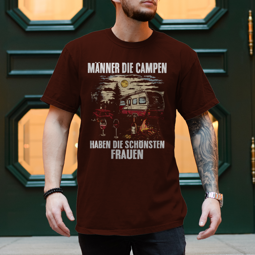 Herren T-Shirt "Männer die Campen, haben die schönsten Frauen" Variante 2