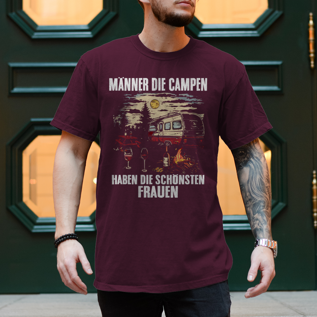 Herren T-Shirt "Männer die Campen, haben die schönsten Frauen" Variante 2