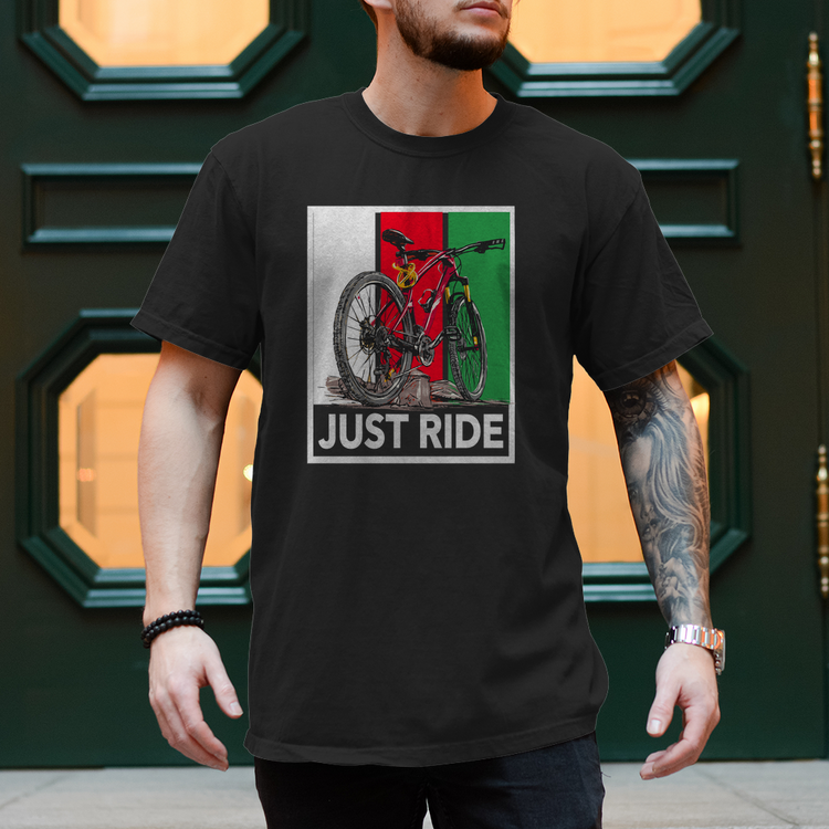 Fahrrad T-Shirt  Motiv:  "Just Ride"