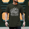 Camper Shirt „Home Is Where You Park It“ – Alkoven & Berge – Khaki, Vorderansicht