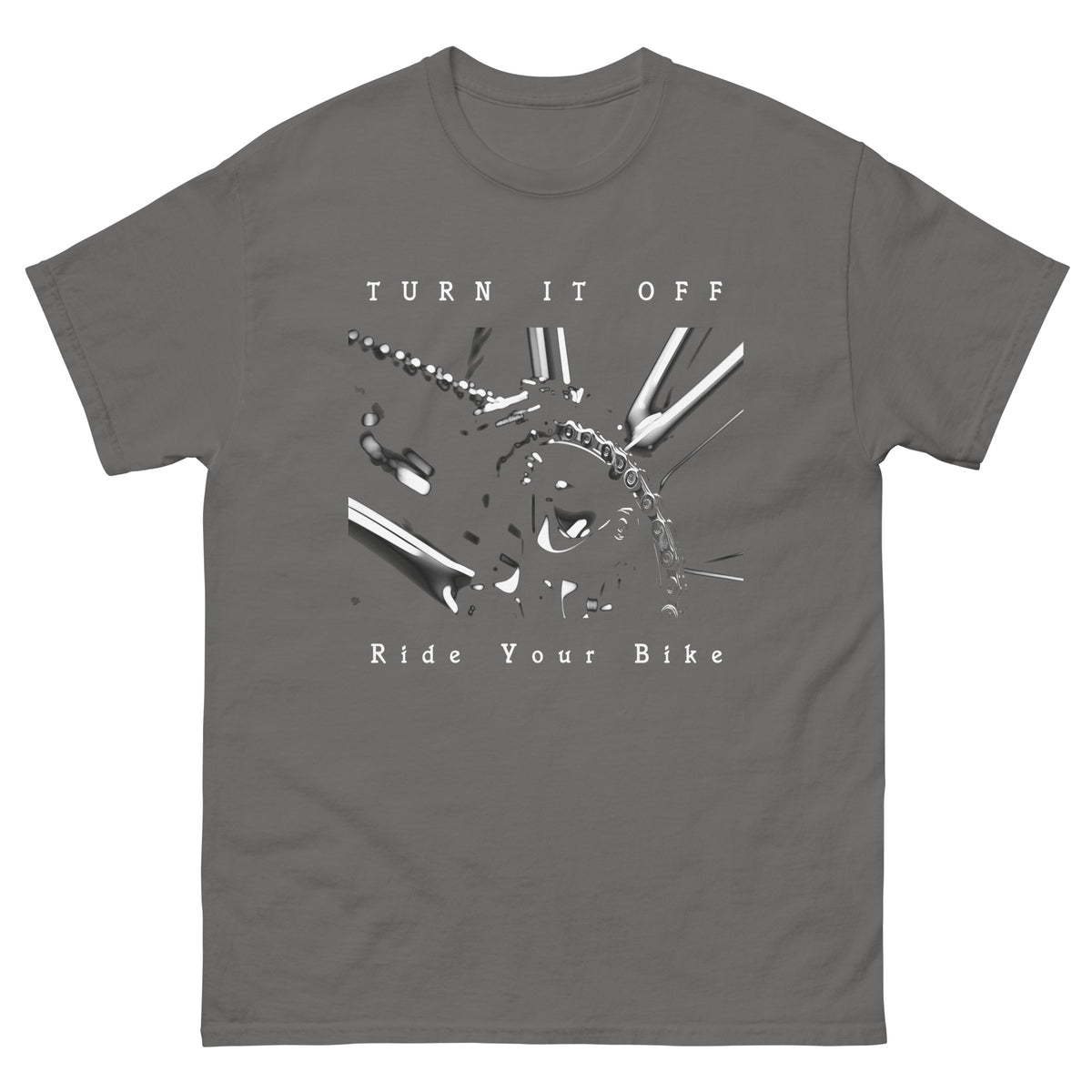Fahrrad Shirts " Turn It Off Ride your Biker " Variante4