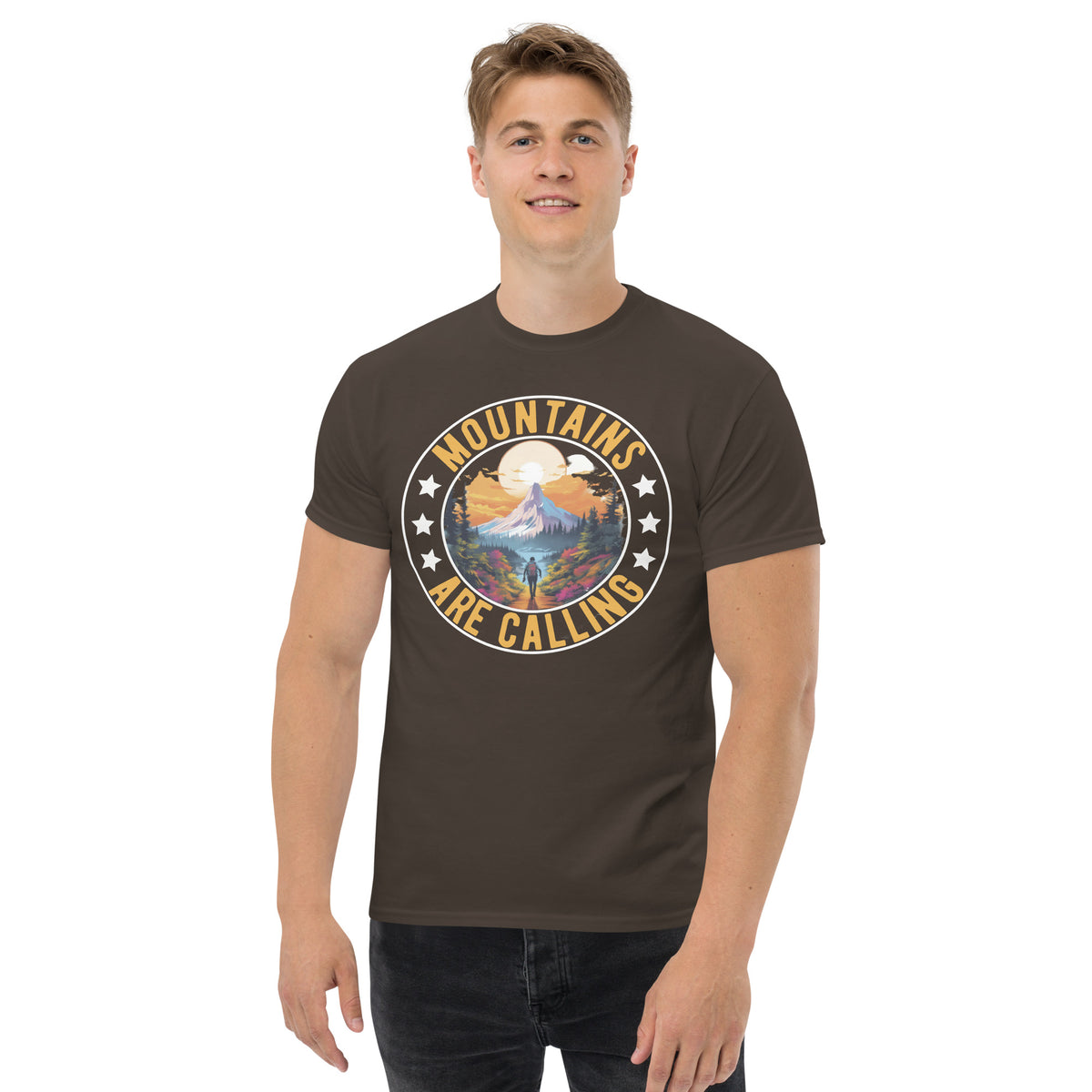 T-Shirt Outdoor & Wandern "Mountains are calling " Variante 5