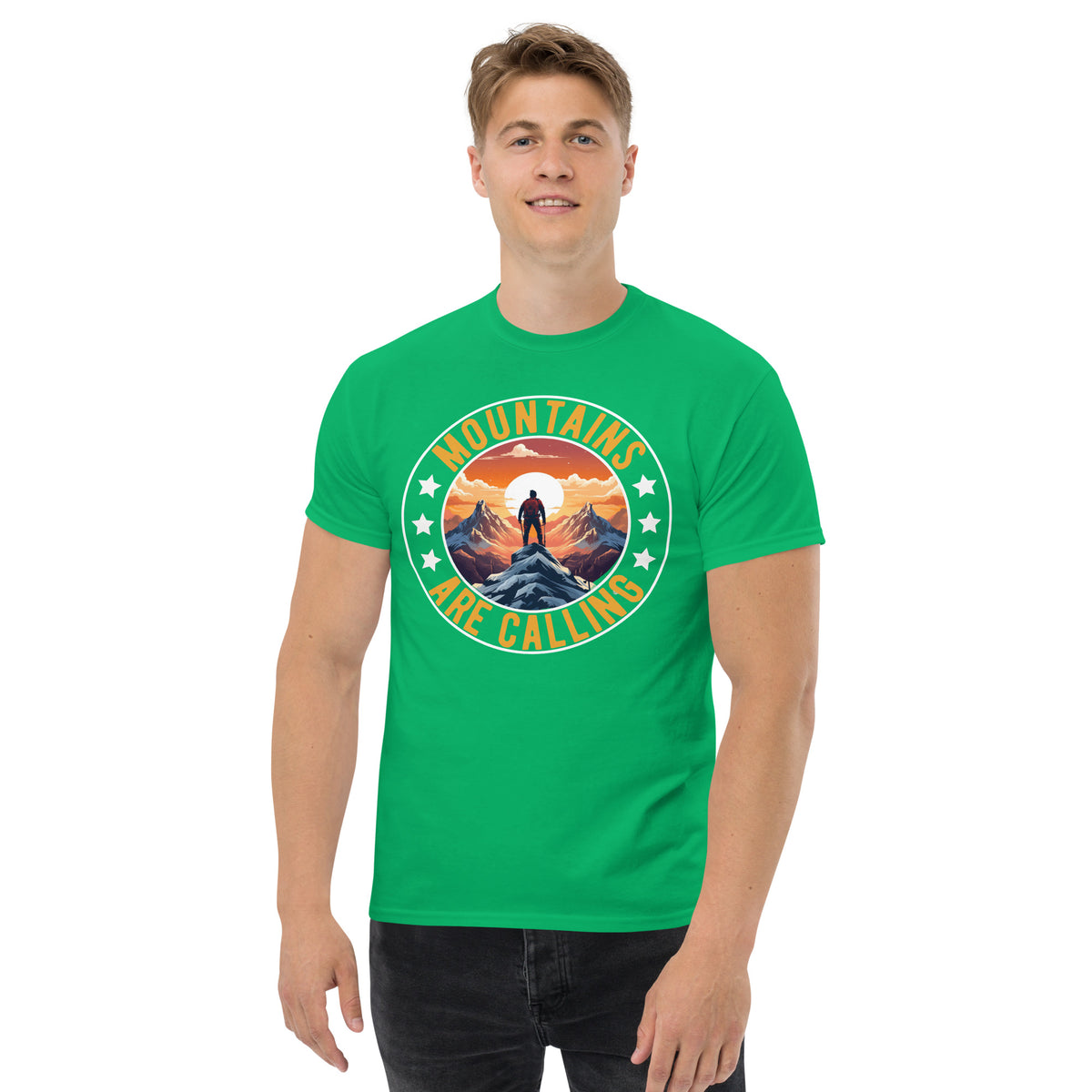 T-Shirt Outdoor & Wandern "Mountains are calling " Variante 3