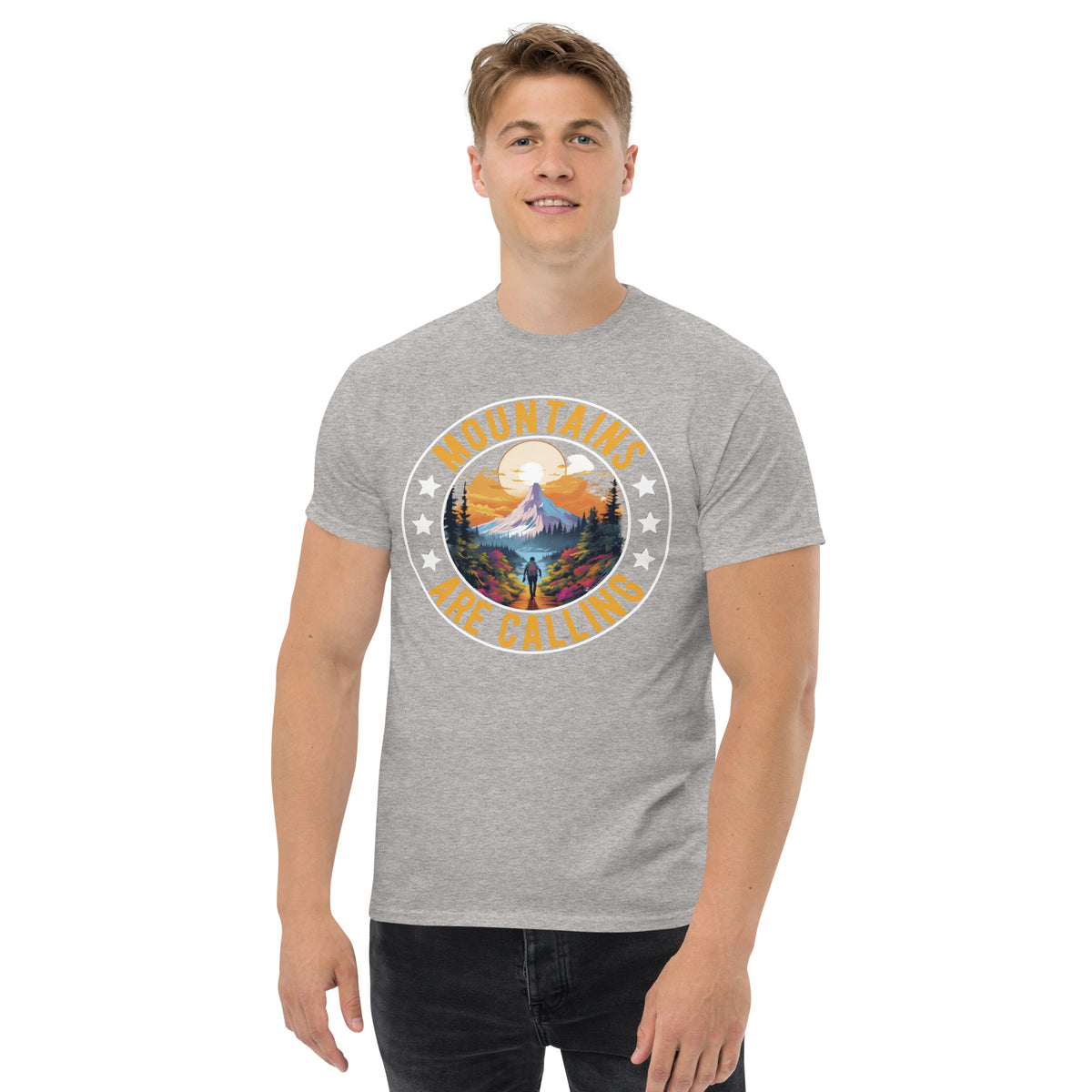 T-Shirt Outdoor & Wandern "Mountains are calling " Variante 5