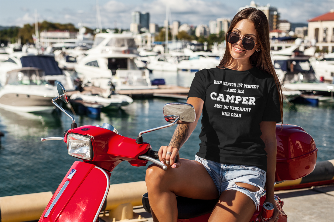 Campershirtshop: Damen T-Shirt Banner
