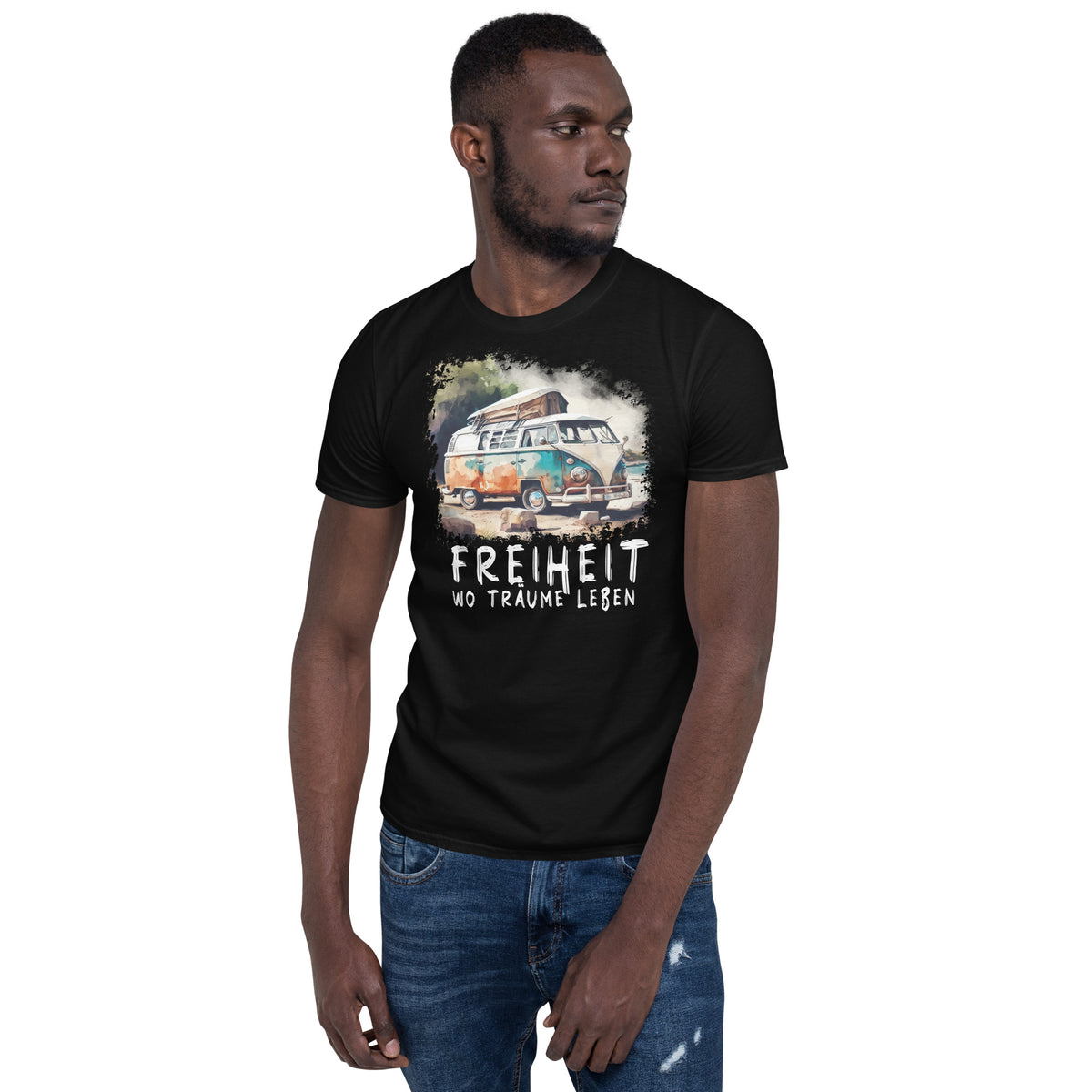 T-Shirt Van-Life Motiv “Freiheit wo Träume leben” Variante 6