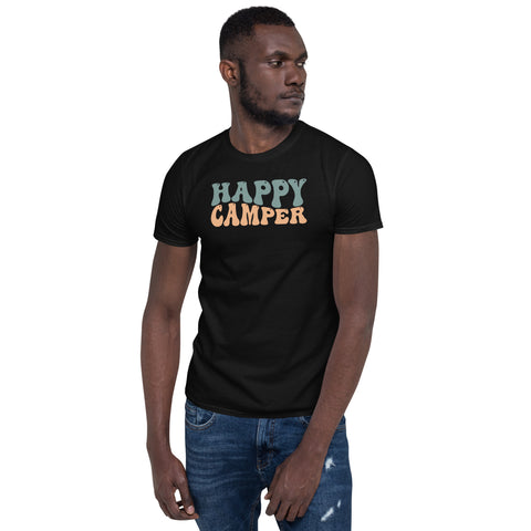 Cooles Herren Spruch Shirt "Happy Camper " Variante 3