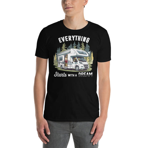 Cooles Herren Spruch Shirt "Everything Starts With A Dream"