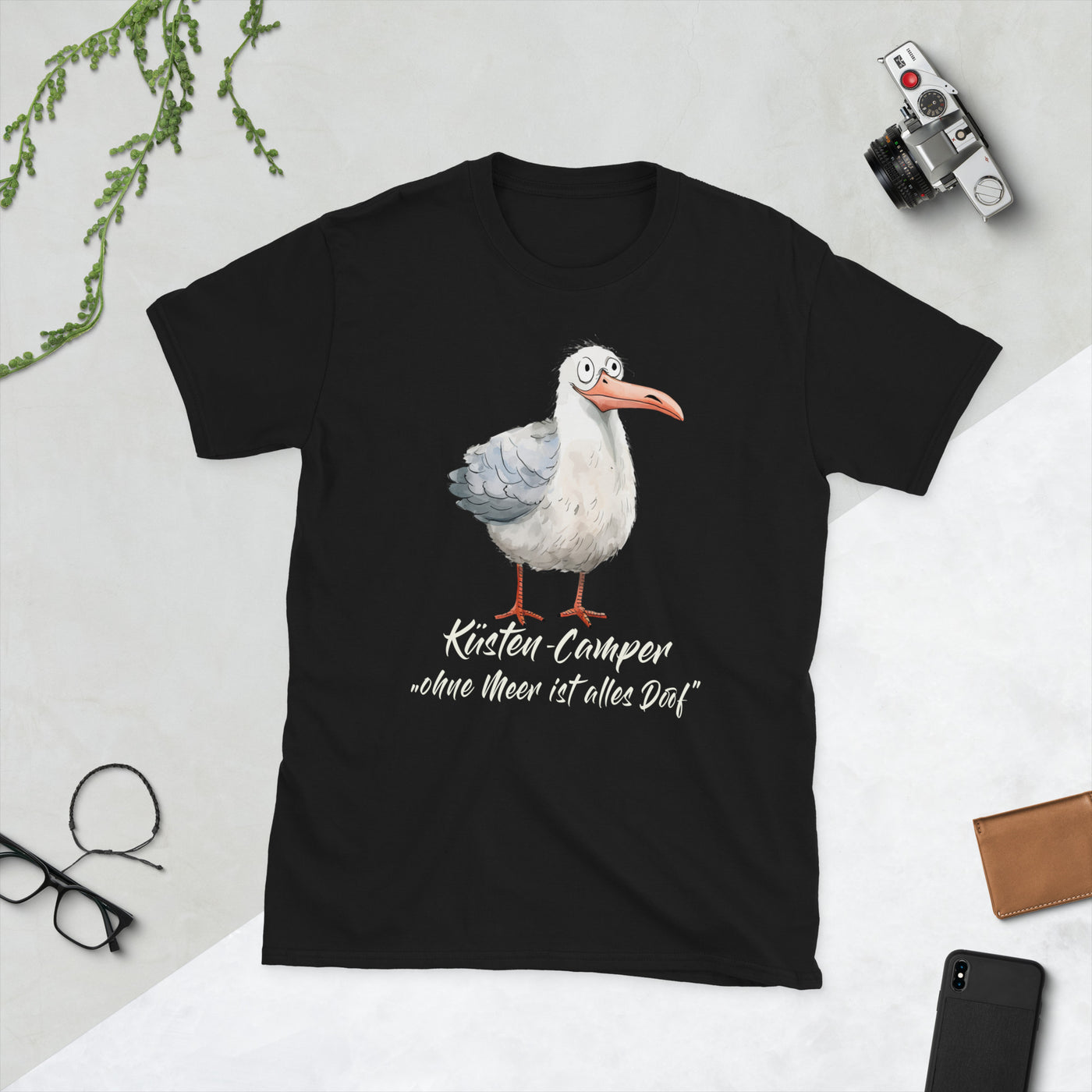 camper spruch lustig Küsten-Camper " Ohne Meer ist alles Doof" Variante 6 – Campershirtshop