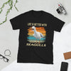 Lustige Möwe Shirt, Freche Möwe T-Shirt, Möwen Spruch Shirt, Möwen Humor T-Shirt, Küstenvogel Shirt, Möwe mit Kaffee Shirt, Möwe mit Sonnenbrille Shirt, Moin Möwe Shirt,Anker Camper Shirt, Bulli am Strand Shirt, Leuchtturm und Camper Shirt, Meer Camper T-Shirt, Wellen und Wohnmobil Shirt, Vanlife Küstenmotiv, Segelboot und Camper Shirt, Maritime Roadtrip Illustration 