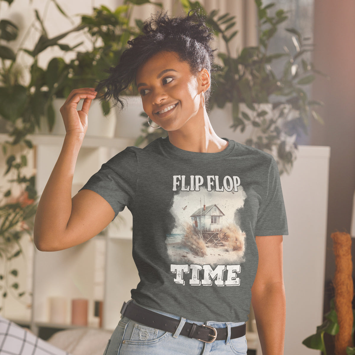 T-Shirt Van-Life Motiv " Flip Flop TIME" Variante 1