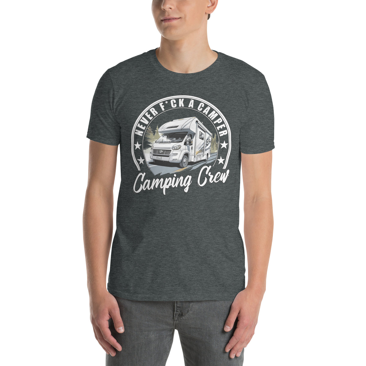 Cooles Herren Spruch Shirt " Never Fuck A Camper" Variante2