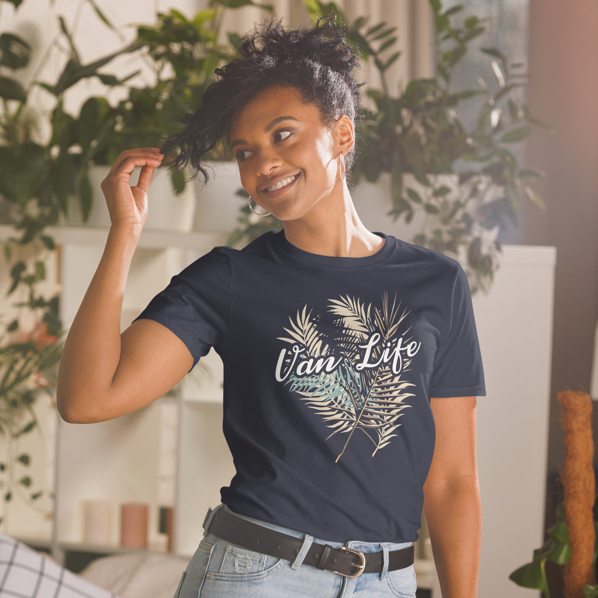 T-Shirt Van-Life Motiv " Van life Palm Tree" Variante 6