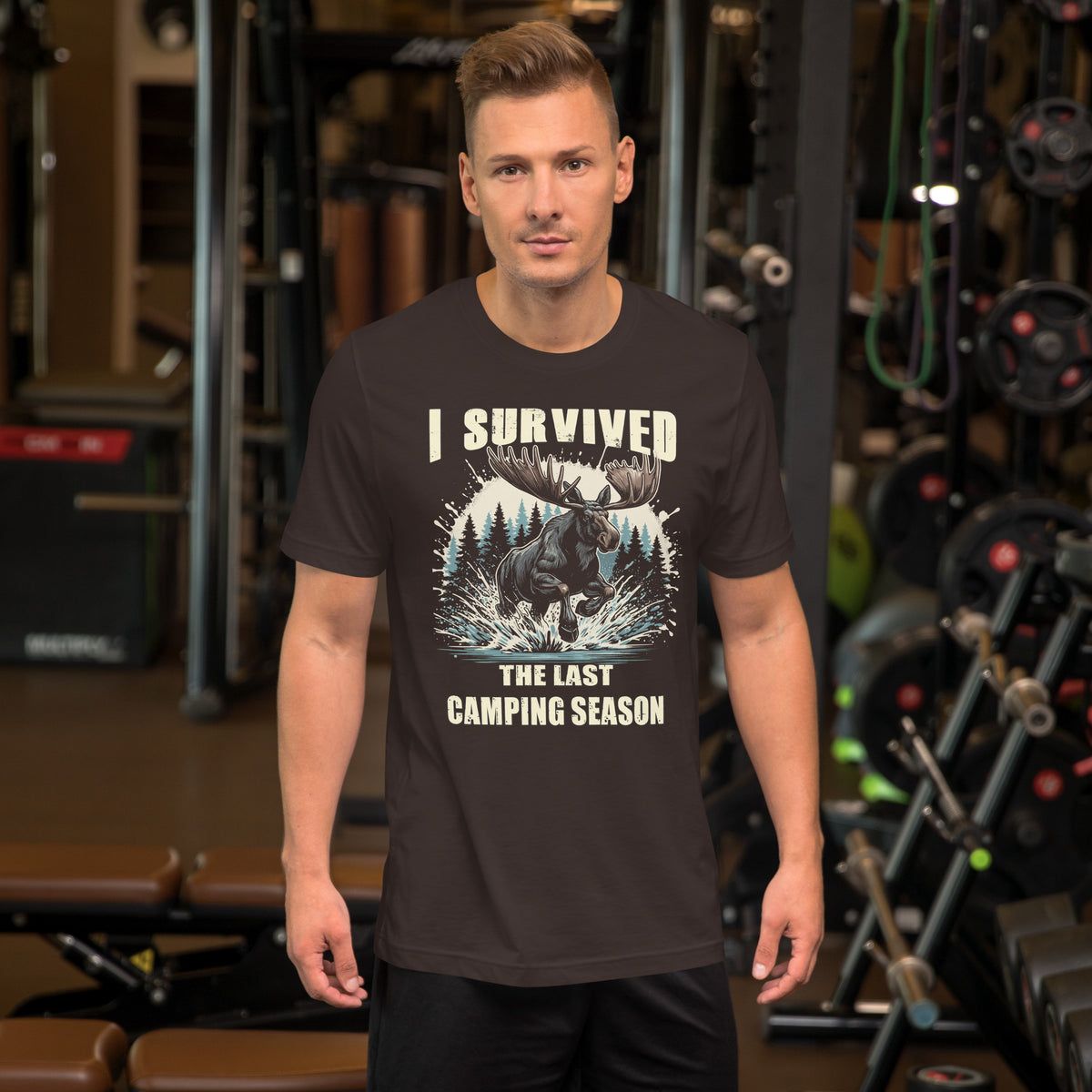 Cooles Herren Spruch Shirt "I Survived the Last Camping Season"