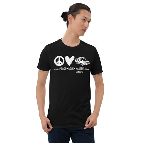 T-Shirt Van-Life Motiv "PeaceLoveKastenWagen"