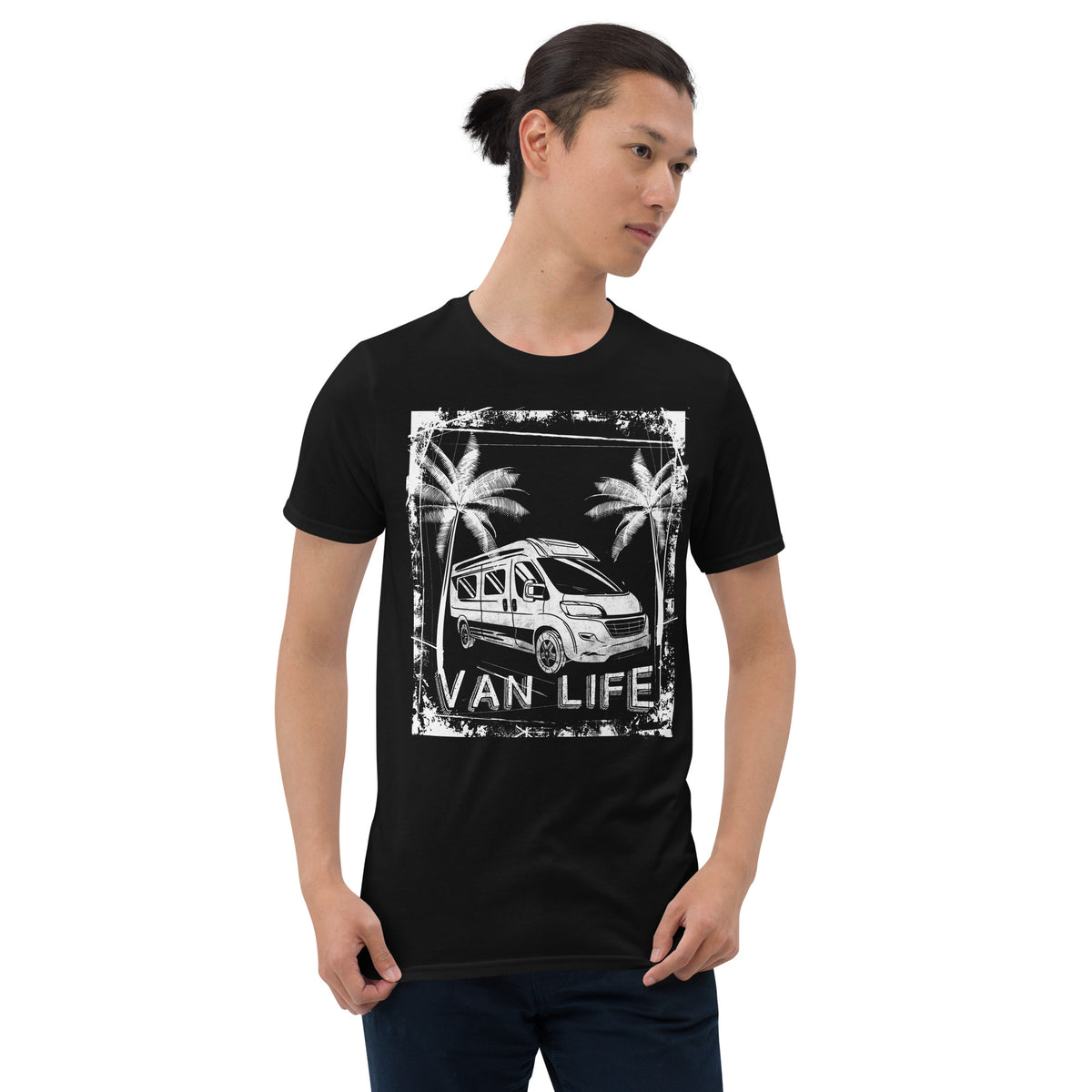 T-Shirt Van-Life Motiv Palmen "Van Life"