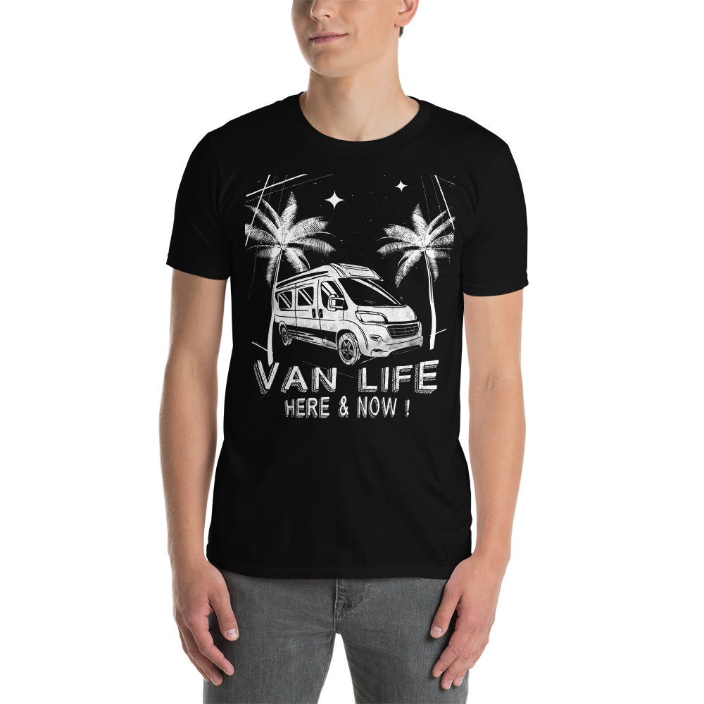 Herren T-Shirt Van-Life Motiv "Here&Now"
