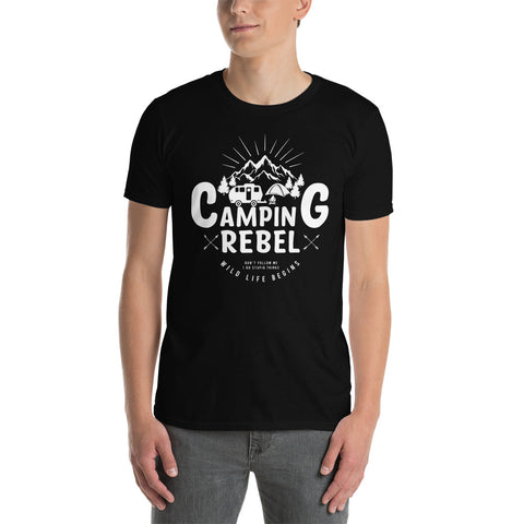 T-Shirt Van-Life Motiv "Camping Rebel"