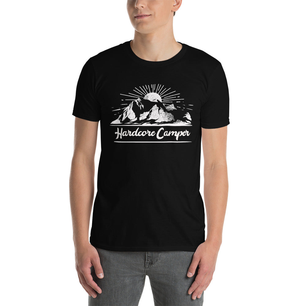 Cooles Herren Spruch Shirt "Hardcore Camper"