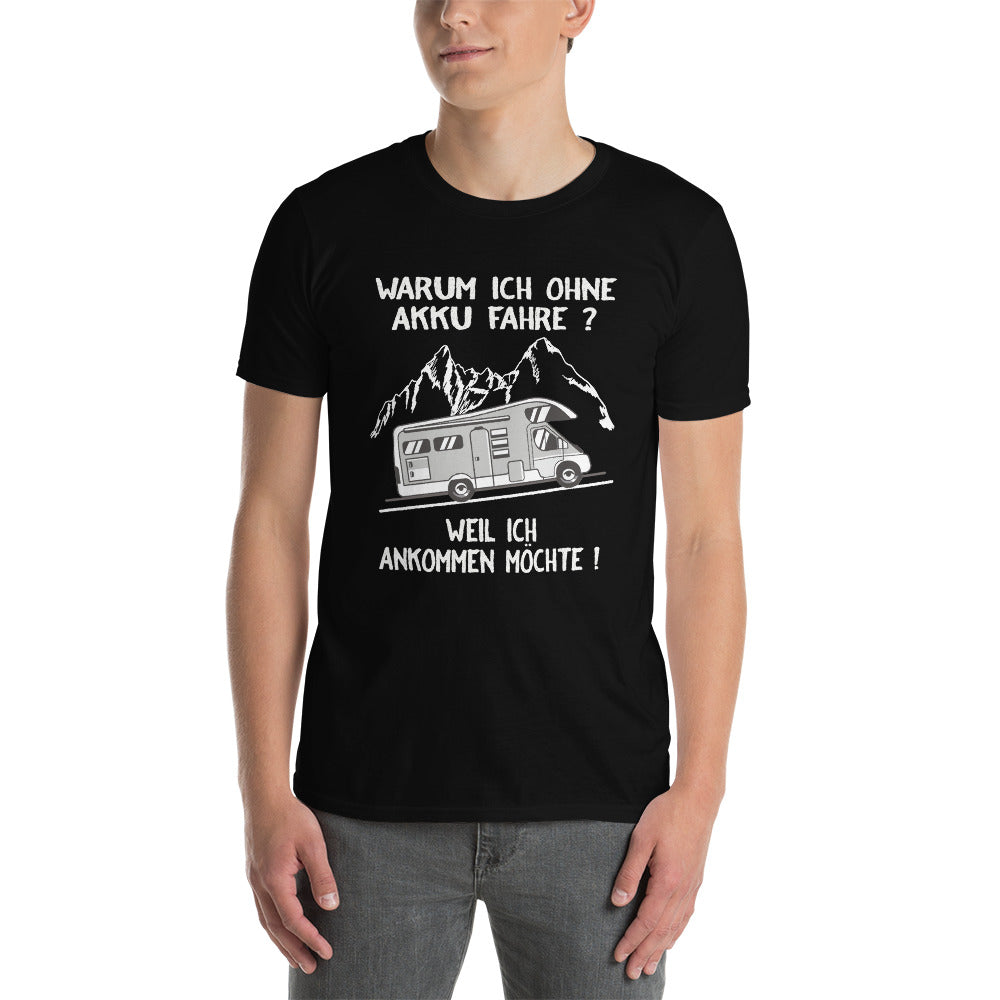 Cooles Herren Spruch Shirt "ohne Akku"