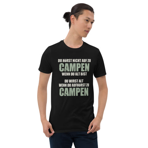 Cooles Herren Spruch Shirt "Hörst nicht auf zu Campen"