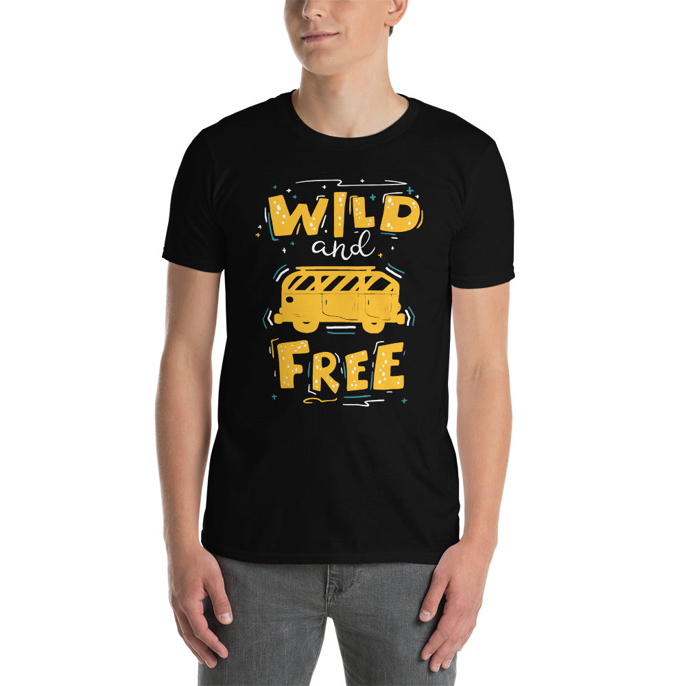 T-Shirt Van-Life Motiv " Wild and Camper Free"