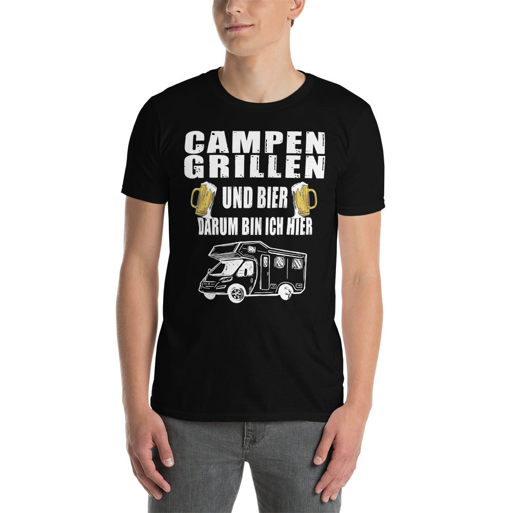 Cooles Herren Spruch Shirt "Campen Grillen..."