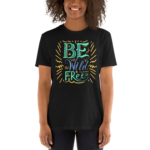 T-Shirt Van-Life Motiv "BeWildAndFree"
