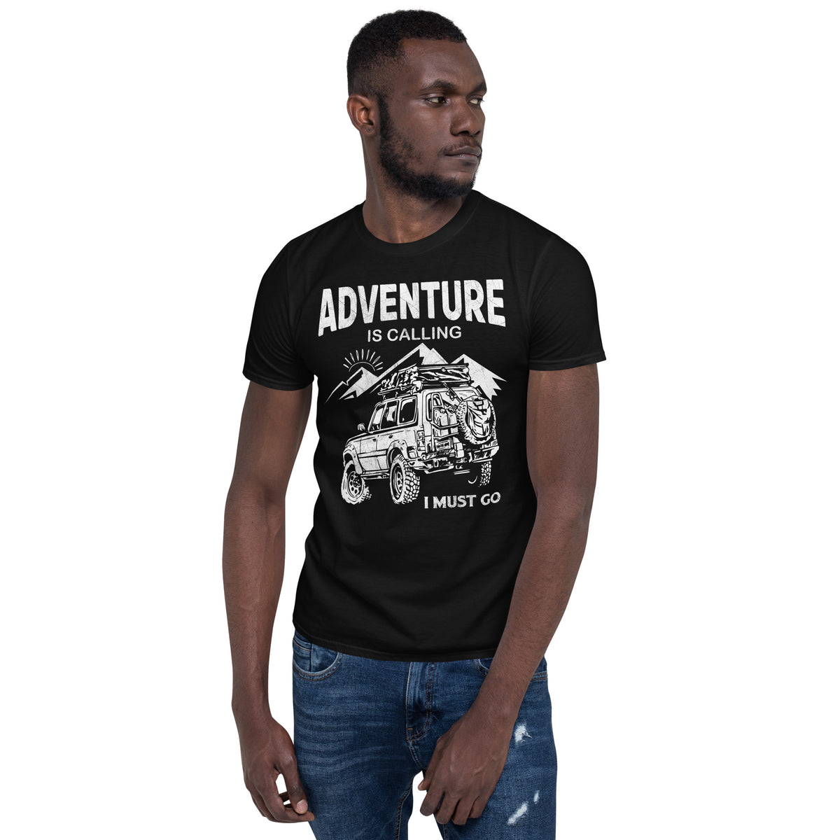 Cooles Herren Spruch Shirt "AdventureIsCalling"
