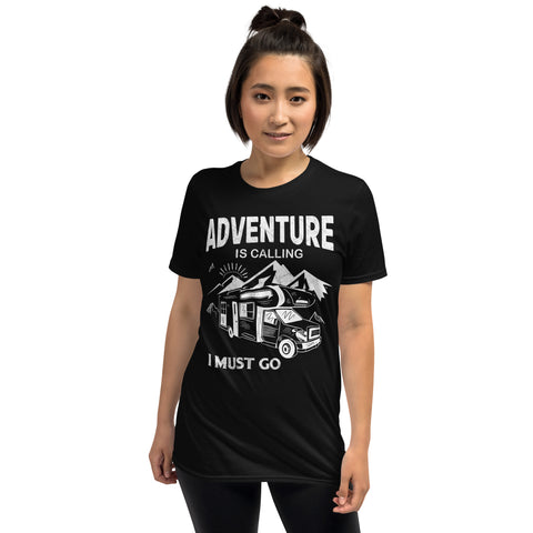 Cooles Damen Spruch Shirt "AdventureIsCalling"