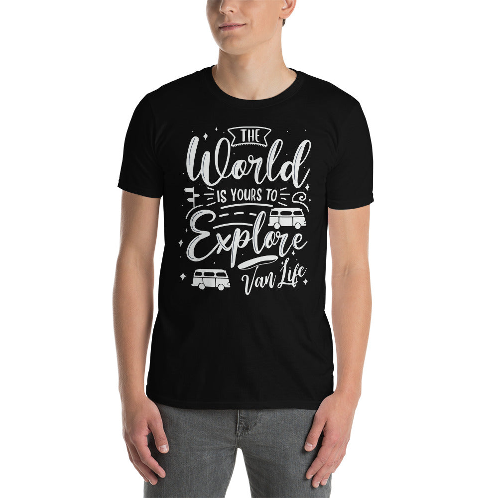 T-Shirt Van-Life Motiv "World Is Yours.."