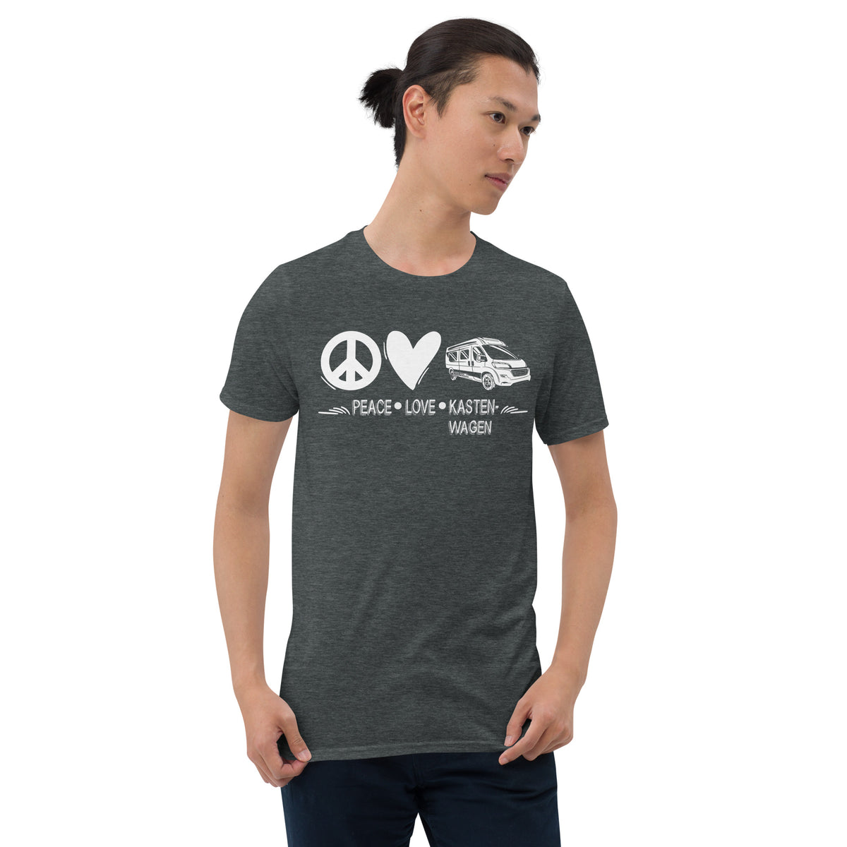 T-Shirt Van-Life Motiv "PeaceLoveKastenWagen"