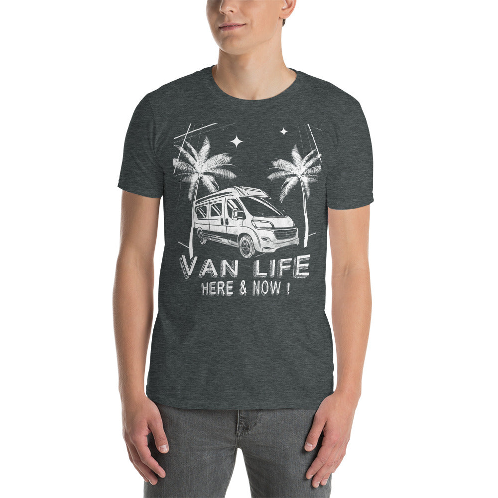 Herren T-Shirt Van-Life Motiv "Here&Now"