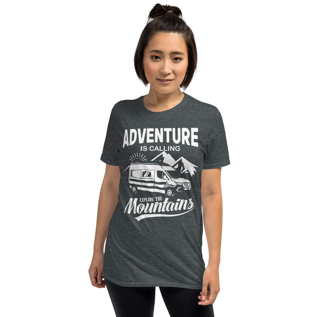 Damen T-Shirt Van-Life Motiv "Adventure..Mountains"