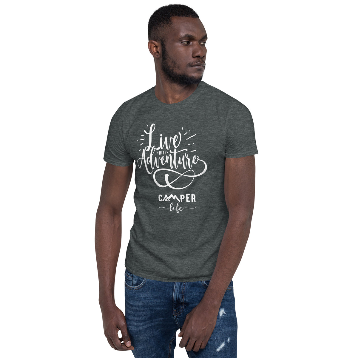 Herren T-Shirt Van-Life Motiv "LiveAdventure"