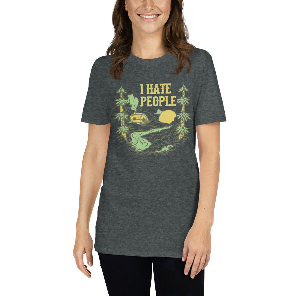 T-Shirt Outdoor & Wandern "I hate People"