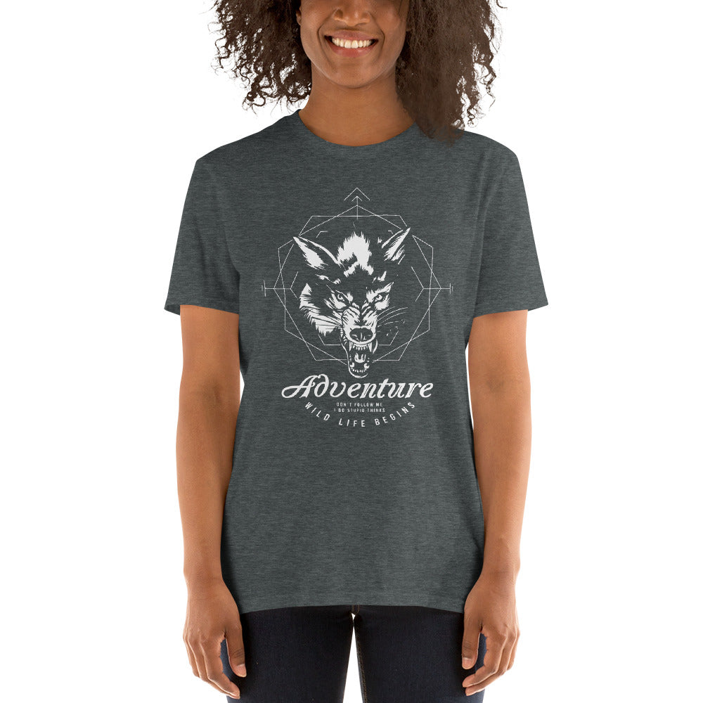 T-Shirt Outdoor & Wandern Wolf "Adventure"