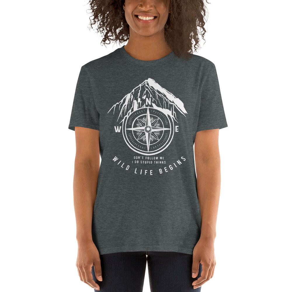 T-Shirt Outdoor & Wandern Kompass