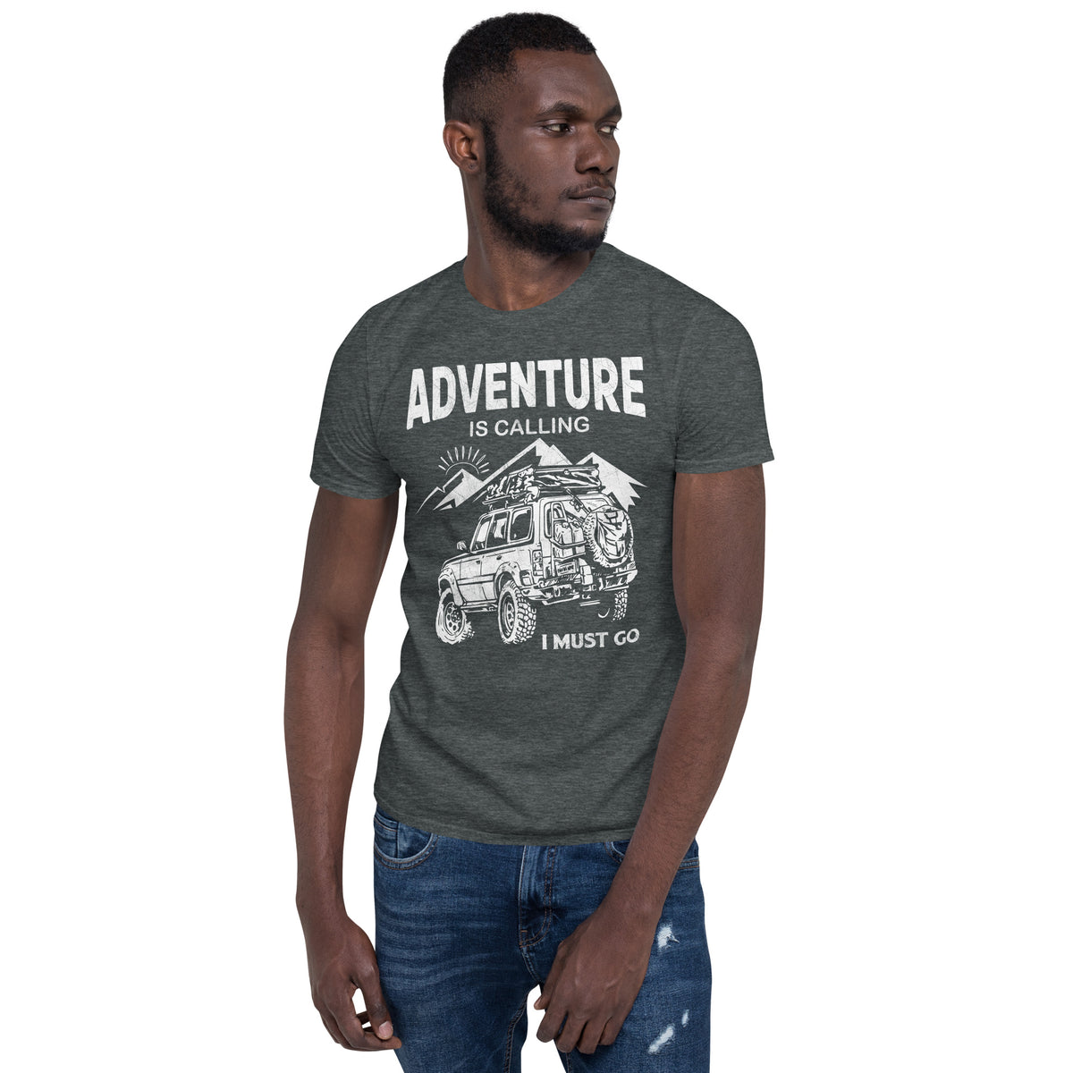Cooles Herren Spruch Shirt "AdventureIsCalling"