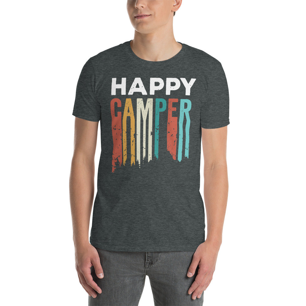 Cooles Herren Spruch Shirt "Happy Camper"