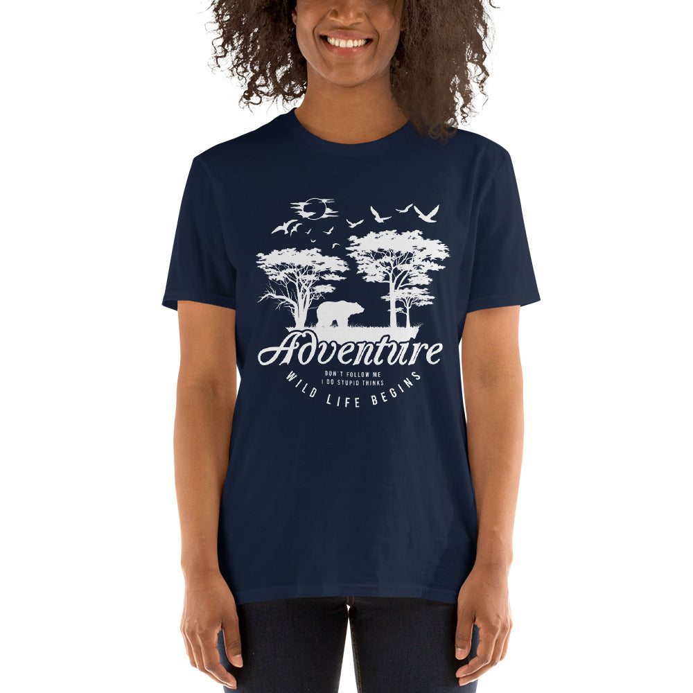 Damen T-Shirt Van-Life Motiv "Adventure"