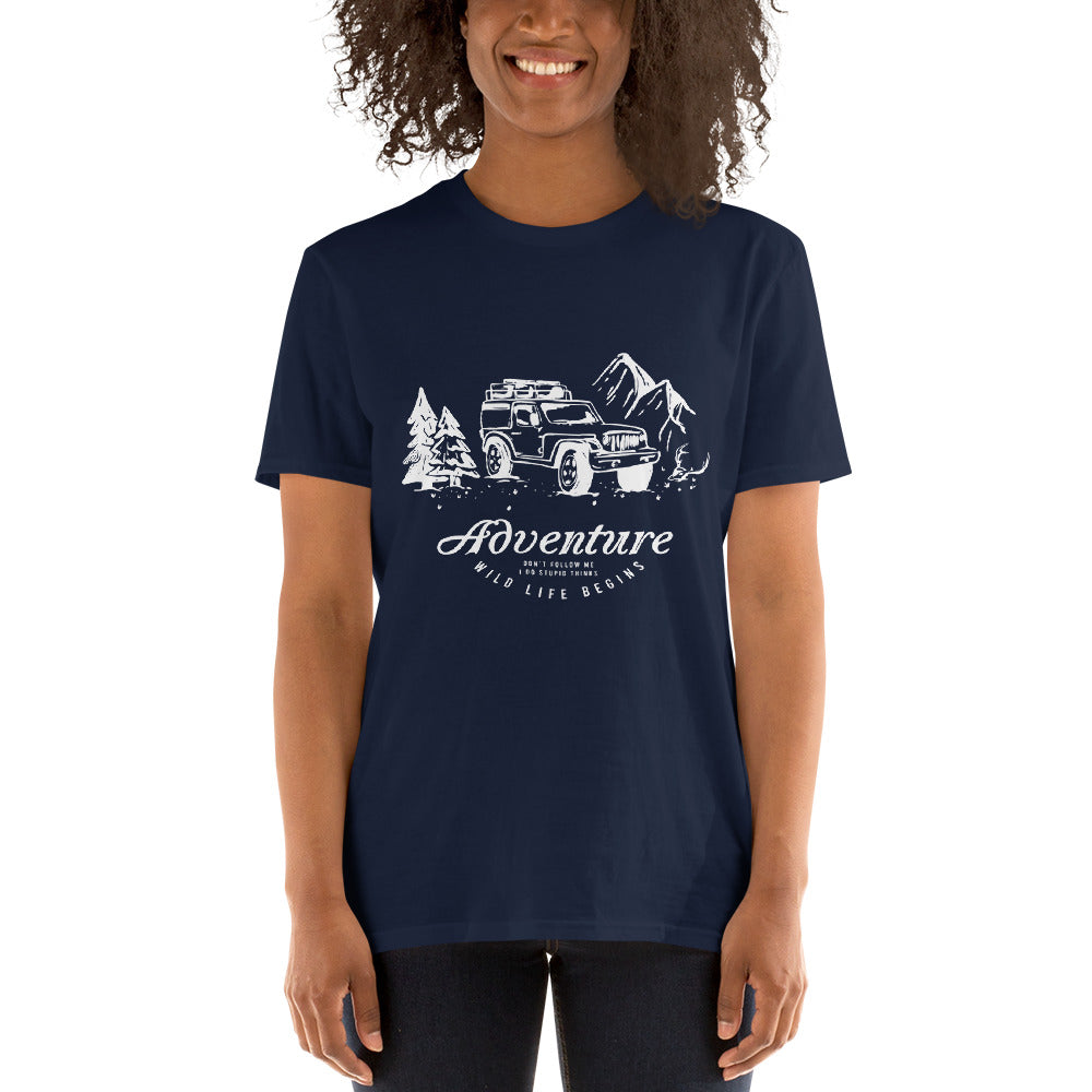T-Shirt Van-Life Motiv Camper "Adventure"