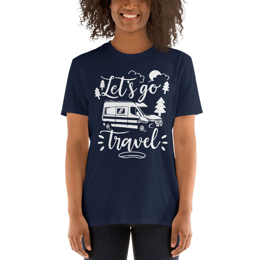 T-Shirt Van-Life Motiv "Lets Go Travel"