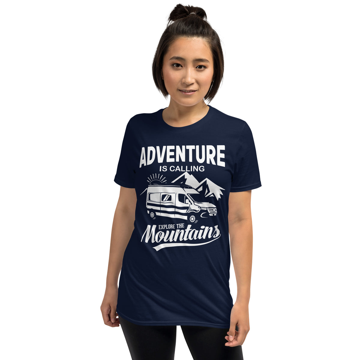 Damen T-Shirt Van-Life Motiv "Adventure..Mountains"