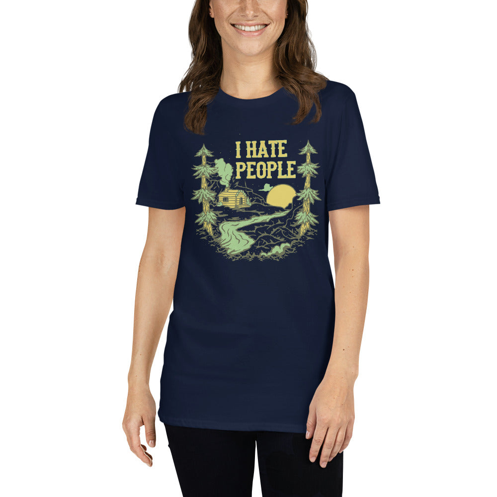 T-Shirt Outdoor & Wandern "I hate People"