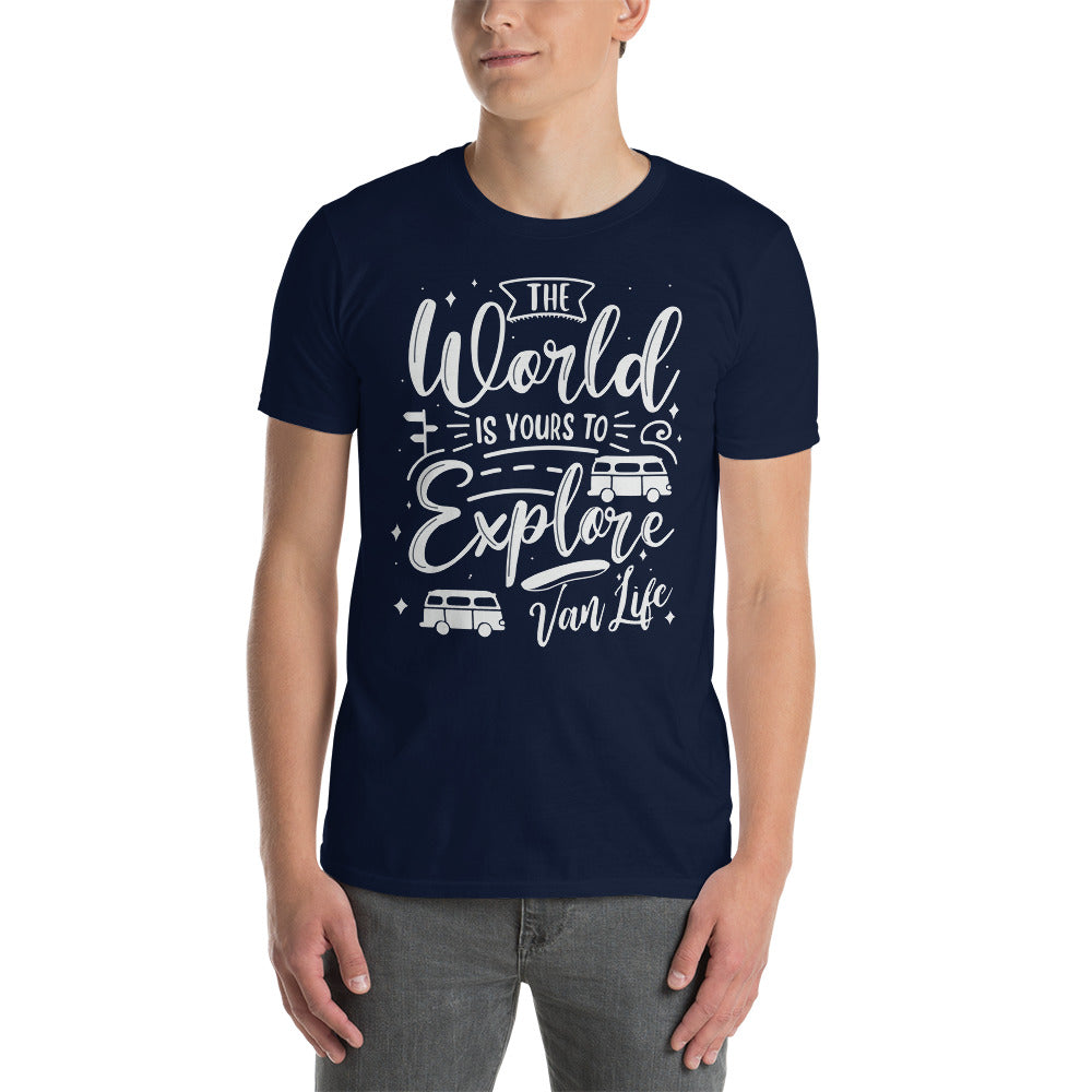T-Shirt Van-Life Motiv "World Is Yours.."